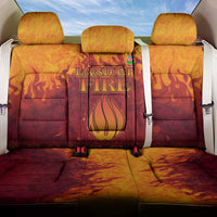Azerbaijan Land of Fire Back Car Seat Cover with Flame Towers and Baku Design