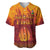 Azerbaijan Land of Fire Baseball Jersey with Flame Towers and Baku Design