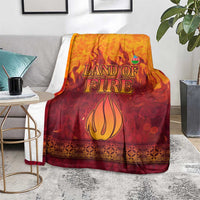 Azerbaijan Land of Fire Blanket with Flame Towers and Baku Design