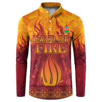 Azerbaijan Land of Fire Button Sweatshirt with Flame Towers and Baku Design