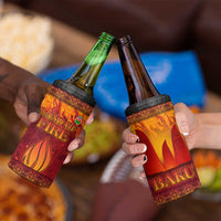 Azerbaijan Land of Fire 4 in 1 Can Cooler Tumbler with Flame Towers and Baku Design