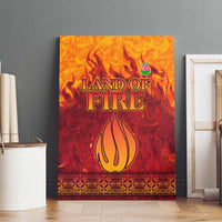 Azerbaijan Land of Fire Canvas Wall Art with Flame Towers and Baku Design