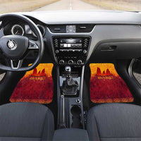 Azerbaijan Land of Fire Car Mats with Flame Towers and Baku Design