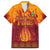 Azerbaijan Land of Fire Family Matching Summer Maxi Dress and Hawaiian Shirt with Flame Towers and Baku Design
