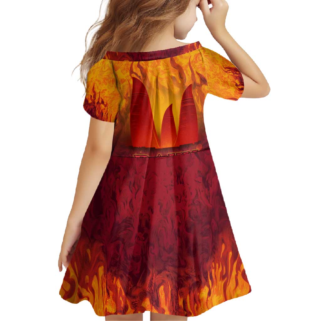 Azerbaijan Land of Fire Family Matching Tank Maxi Dress and Hawaiian Shirt with Flame Towers and Baku Design