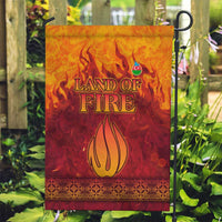 Azerbaijan Land of Fire Garden Flag with Flame Towers and Baku Design