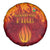 Azerbaijan Land of Fire Spare Tire Cover with Flame Towers and Baku Design