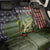 Personalized Walleye Fishing Back Car Seat Cover American Flag Background and Green Grunge Style Design - Wonder Print Shop