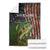 Personalized Walleye Fishing Blanket American Flag Background and Green Grunge Style Design - Wonder Print Shop