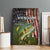 Personalized Walleye Fishing Canvas Wall Art American Flag Background and Green Grunge Style Design - Wonder Print Shop