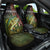 Personalized Walleye Fishing Car Seat Cover American Flag Background and Green Grunge Style Design - Wonder Print Shop