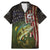 Personalized Walleye Fishing Family Matching Mermaid Dress and Hawaiian Shirt American Flag Background and Green Grunge Style Design - Wonder Print Shop