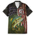 Personalized Walleye Fishing Family Matching Puletasi and Hawaiian Shirt American Flag Background and Green Grunge Style Design - Wonder Print Shop