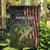 Personalized Walleye Fishing Garden Flag American Flag Background and Green Grunge Style Design - Wonder Print Shop