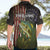 Personalized Walleye Fishing Hawaiian Shirt American Flag Background and Green Grunge Style Design - Wonder Print Shop