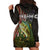 Personalized Walleye Fishing Hoodie Dress American Flag Background and Green Grunge Style Design - Wonder Print Shop