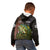 Personalized Walleye Fishing Kid Hoodie American Flag Background and Green Grunge Style Design - Wonder Print Shop