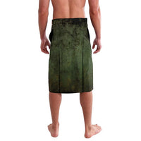 Personalized Walleye Fishing Lavalava American Flag Background and Green Grunge Style Design - Wonder Print Shop