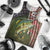 Personalized Walleye Fishing Men Tank Top American Flag Background and Green Grunge Style Design - Wonder Print Shop