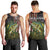 Personalized Walleye Fishing Men Tank Top American Flag Background and Green Grunge Style Design - Wonder Print Shop