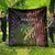 Personalized Walleye Fishing Quilt American Flag Background and Green Grunge Style Design - Wonder Print Shop