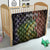 Personalized Walleye Fishing Quilt American Flag Background and Green Grunge Style Design - Wonder Print Shop