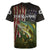 Personalized Walleye Fishing Rugby Jersey American Flag Background and Green Grunge Style Design - Wonder Print Shop