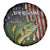 Personalized Walleye Fishing Spare Tire Cover American Flag Background and Green Grunge Style Design - Wonder Print Shop