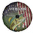 Personalized Walleye Fishing Spare Tire Cover American Flag Background and Green Grunge Style Design - Wonder Print Shop