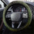 Walleye Fishing Steering Wheel Cover American Flag Background and Green Grunge Style Design - Wonder Print Shop