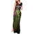 Personalized Walleye Fishing Tank Maxi Dress American Flag Background and Green Grunge Style Design - Wonder Print Shop