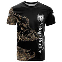 Personalized Boar Hunting Camouflage T Shirt Wild Hog Silhouette and Black Tactical Camo - Wonder Print Shop