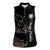 Personalized Boar Hunting Camouflage Women Sleeveless Polo Shirt Wild Hog Silhouette and Black Tactical Camo - Wonder Print Shop