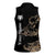 Personalized Boar Hunting Camouflage Women Sleeveless Polo Shirt Wild Hog Silhouette and Black Tactical Camo - Wonder Print Shop