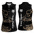 Personalized Boar Hunting Camouflage Women Sleeveless Polo Shirt Wild Hog Silhouette and Black Tactical Camo - Wonder Print Shop