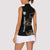 Personalized Boar Hunting Camouflage Women Sleeveless Polo Shirt Wild Hog Silhouette and Black Tactical Camo - Wonder Print Shop