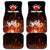 Personalized Bowling Ball and Pins Car Mats Fiery Motion Trail and Spark Effect Design - Wonder Print Shop