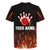 Personalized Bowling Ball and Pins Rugby Jersey Fiery Motion Trail and Spark Effect Design - Wonder Print Shop
