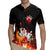 Personalized Bowling Ball and Pins Rugby Jersey Fiery Motion Trail and Spark Effect Design - Wonder Print Shop