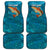 Personalized Redfish Puppy Drum Leaping in Ocean Splash Car Mats Blue Lightning Water Background Design - Wonder Print Shop