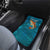 Personalized Redfish Puppy Drum Leaping in Ocean Splash Car Mats Blue Lightning Water Background Design - Wonder Print Shop