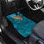 Personalized Redfish Puppy Drum Leaping in Ocean Splash Car Mats Blue Lightning Water Background Design - Wonder Print Shop