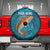 Personalized Redfish Puppy Drum Leaping in Ocean Splash Spare Tire Cover Blue Lightning Water Background Design - Wonder Print Shop
