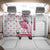 Personalized Pink Flamingo Playing Golf Back Car Seat Cover Sunglasses and White Pattern Background Design - Wonder Print Shop