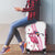 Personalized Pink Flamingo Playing Golf Luggage Cover Sunglasses and White Pattern Background Design - Wonder Print Shop