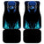 Billiards Design Car Mats with Blue Flame Eight Ball and Lightning Pattern in Black Cyan Gradient Background - Wonder Print Shop
