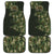 Bowling Camouflage Pattern Car Mats with Ball and Pins Graphic in Army Green and Beige Brushstroke Design - Wonder Print Shop