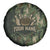 Bowling Camouflage Pattern Spare Tire Cover with Ball and Pins Graphic in Army Green and Beige Brushstroke Design - Wonder Print Shop