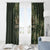 Bowling Camouflage Pattern Window Curtain with Ball and Pins Graphic in Army Green and Beige Brushstroke Design - Wonder Print Shop