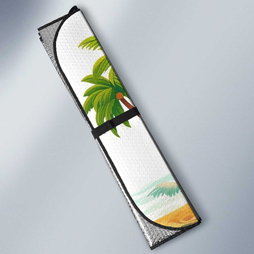 Ecuador Auto Sun Shade with Wildlife and Flag Landscape Design - Wonder Print Shop